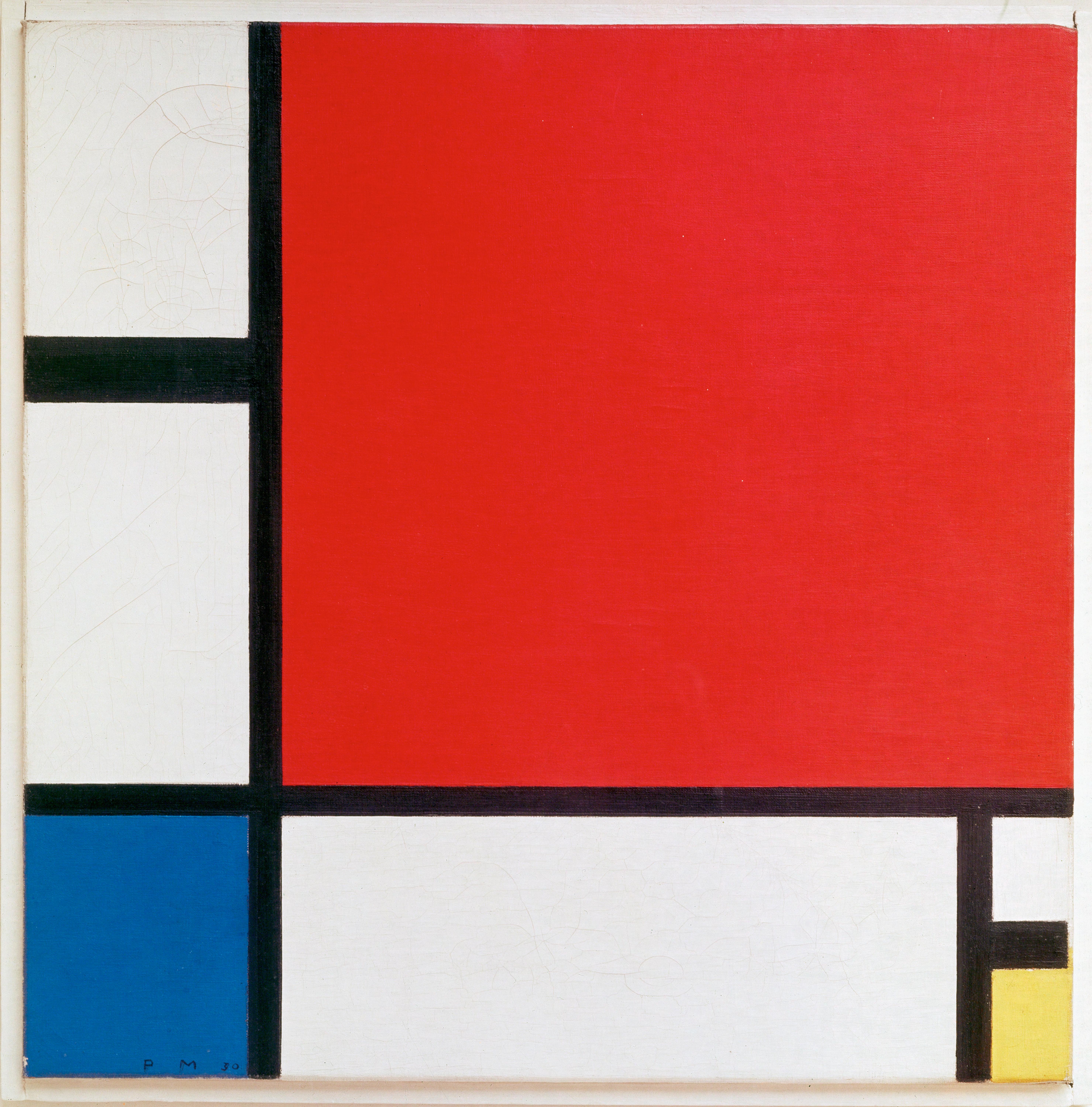 Piet Mondrian, Composition II in Red, Blue, and Yellow, 1930